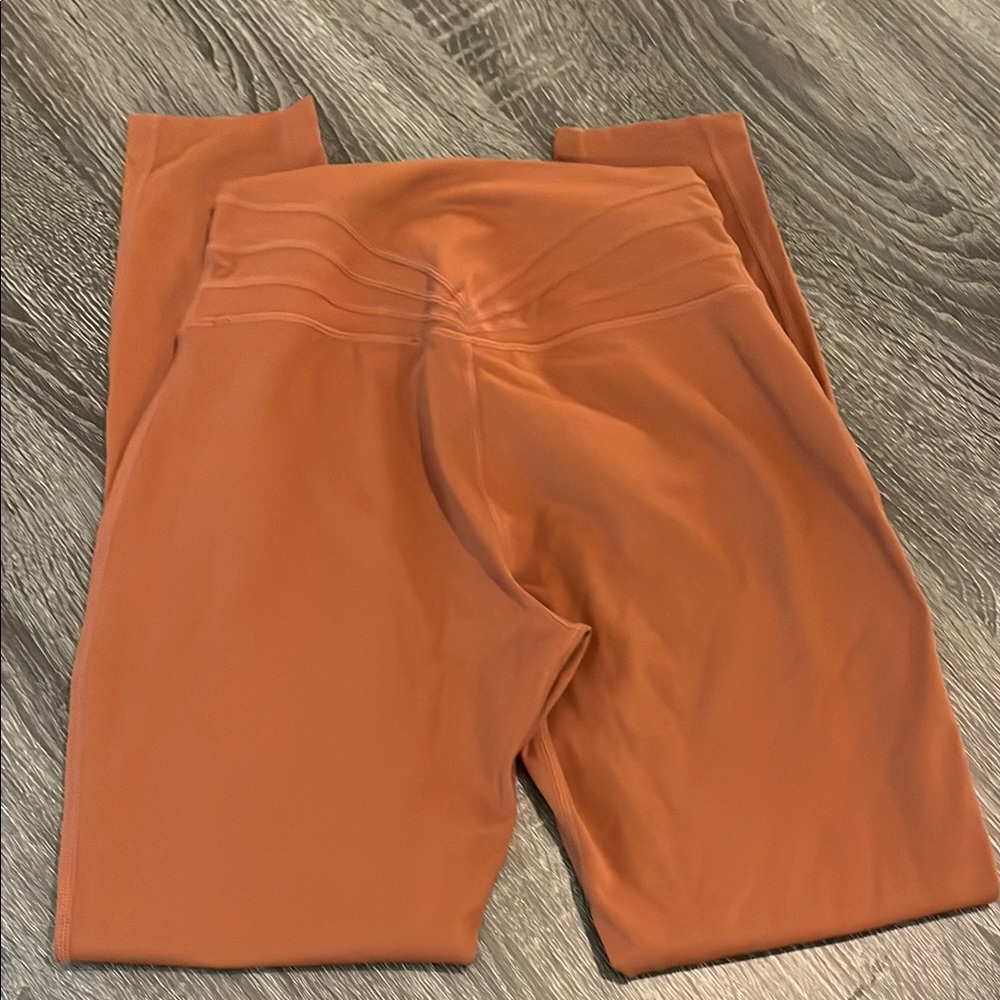 Rusty Red High-Waisted Leggings